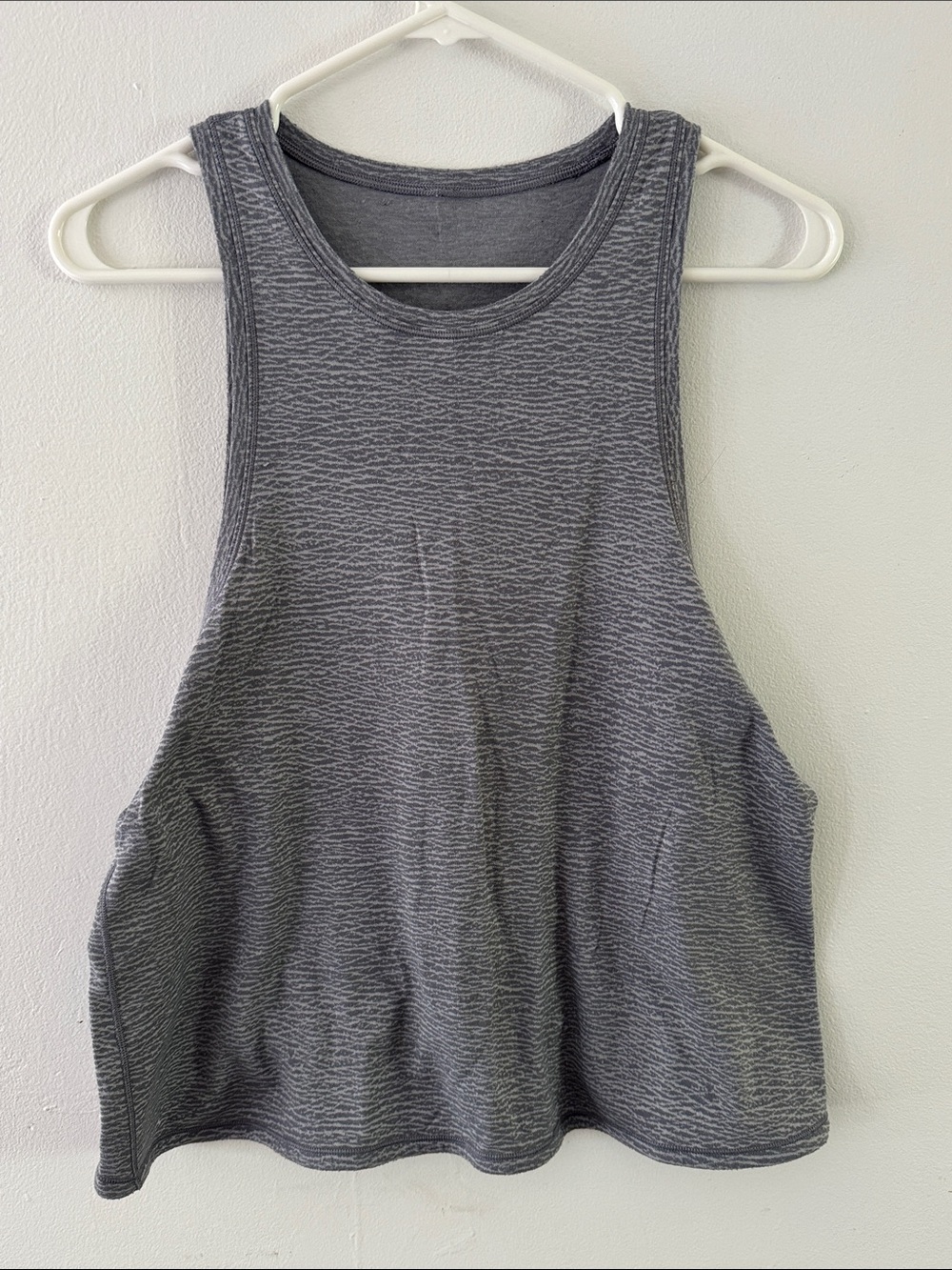 lululemon athletica Heathered Gray Racerback Squad Goals Tank Sz XS
